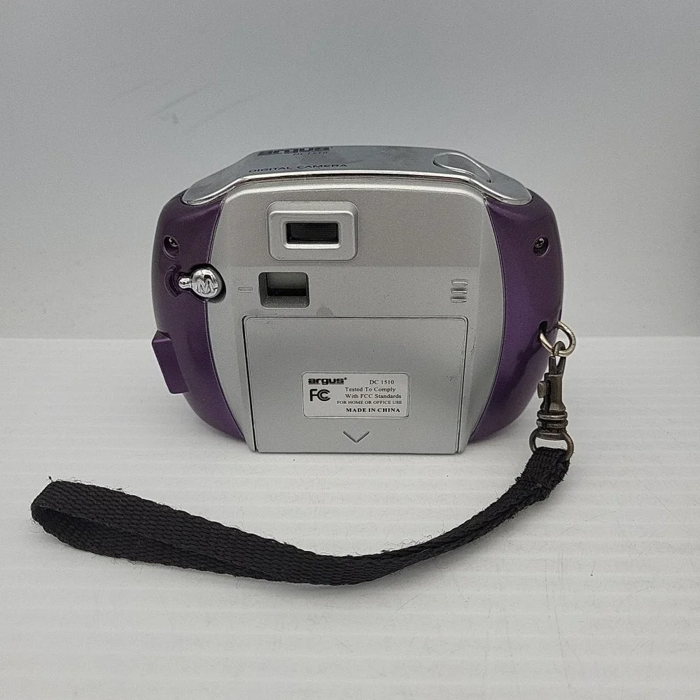 Argus Digital Camera DC1510 Purple Compact 5.0MP 2x Zoom Tested Working Bundle